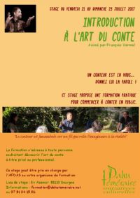 Stage Introduction à l'art du conte à Dourgne en Juillet par Dahu téméraire. Du 21 au 23 juillet 2017 à Dourgne. Tarn.  09H00